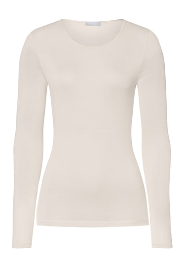 71719 Pure Silk Long Slv Shirt - 116 Pale Cream